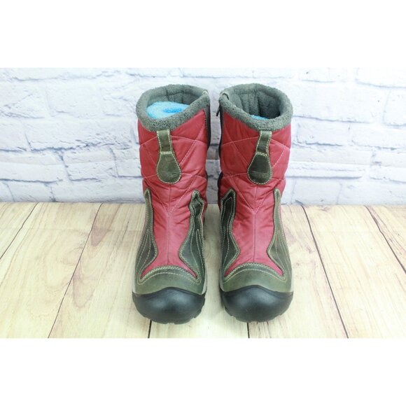 Keen Betty Side Zip Winter Insulated Snow Ski Boots Burgundy Size 10 - Picture 5 of 11